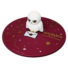 Harry Potter 哈利波特 正版授權貓頭鷹嘿美矽膠杯蓋, 紅色, 1個