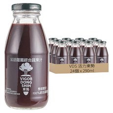 VDS 活力東勢 紫胡蘿蔔綜合蔬果汁, 24個, 290ml