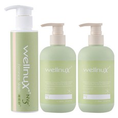 WellnuX 維妮舒 NV5+ 私密清潔3件組 手洗精2瓶 + 浴潔露, 1組