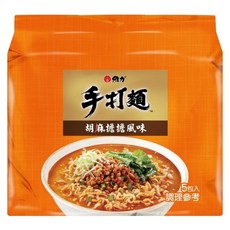 維力 手打麵 胡麻擔擔風味 85g, 5包