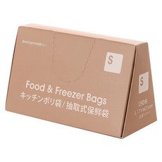 SHIMOYAMA 抽取式PE食物保鮮袋, S(17 x 25cm), 1套, 150個裝
