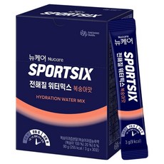 뉴케어스포식스 전해질 워터믹스 복숭아맛, 3g, 30개