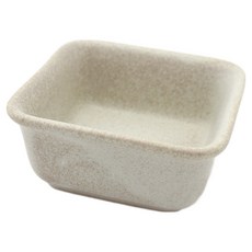 Dalsogum 陶瓷積木醬料方型小碟, 奶油白, 1個