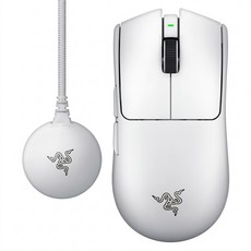 RAZER 雷蛇 Viper 毒蝰V4 PRO無線電競滑鼠 附接收器, 白色, RZ01-05630200-R3A1