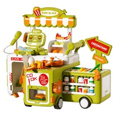 PLAYFUL TOYS 頑玩具 廚房餐車組, 綠色, 1套