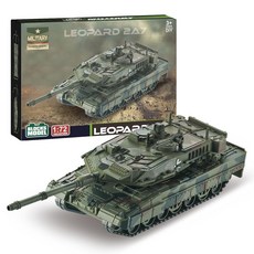 바니랜드 4D모델 레오파르트2 전차 블록, 1개