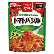 welna 日清製粉 mama 羅勒風味番茄義大利麵醬, 260g, 1個