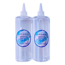 에밀리슬라임 DIY 퓨어 수제 슬라임 만들기 액티베이터 500ml, 투명, 2개