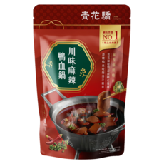 CHIN HUAJIAO 青花驕 川味麻辣鴨血鍋火鍋湯底, 750g, 1個