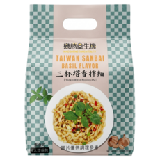 懋勝堂生機 三杯塔香拌麵 110g, 4包