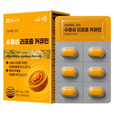 종근당 프로젝트 365 수용성 리포좀 커큐민 500mg, 1개, 30정