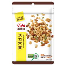 ViVa 萬歲牌 活力六寶 綜合堅果, 140g, 1個