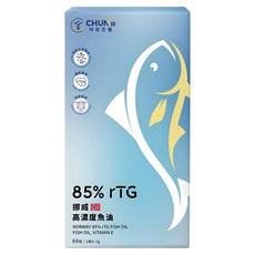 均奕 挪威85% rTG高濃度魚油, 1個, 60顆