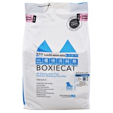 BOXIECAT 博識貓 黏土凝結貓砂 藍色 28LB, 12.7kg, 1包, 無香味