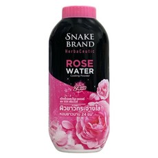 SNAKE BRAND 蛇牌 草本爽身粉 玫瑰水香, 100g, 1個