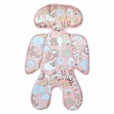 Mibobebe 米寶貝貝 3D透氣可水洗嬰幼兒寶寶涼感推車汽車安全座椅坐墊, 叢林探險, 1個
