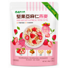 義美生機 堅果亞麻仁燕麥 甜心草莓, 330g, 1個