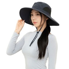 박스비 햇빛차단 대두 등산 낚시 캠핑 벙거지, 다크그레이