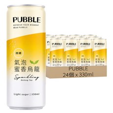 PUBBLE 氣泡蜜香烏龍茶 低卡輕盈, 24個, 330ml