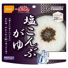 Onisi 尾西 乾燥餐 白粥 鹽昆布風味, 46g, 1個
