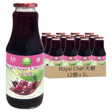 Royal Chef 天廚 100%天然酸櫻桃汁, 12個, 1L