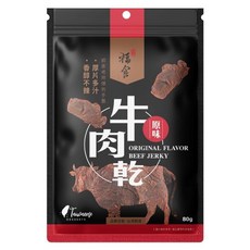 福食 原味牛肉乾, 80g, 1個
