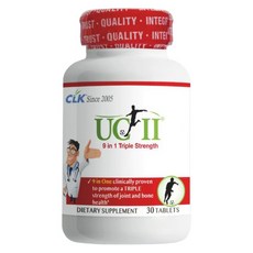 CLK 健生 Ucll非變性二型膠原蛋白葡萄糖胺 9合1複合錠, 1個, 30顆