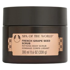 THE BODY SHOP 美體小舖 台灣公司貨 法國SPA葡萄籽淨化緊實身體磨砂膏, 1個, 300ml