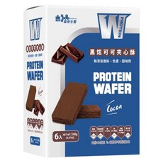 義美生醫 W PROTEIN夾心酥-黑炫可可 40g*6包/盒, 40g, 6個