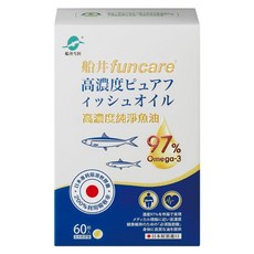 funcare 船井生醫 高濃度純淨魚油 740mg, 22.2g, 1個