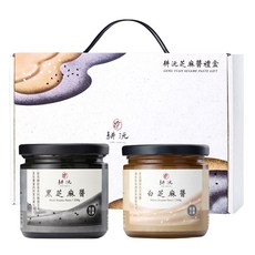 GENG YUAN 耕沅 低溫石磨芝麻醬禮盒2件組 黑芝麻醬 + 白芝麻醬, 400g, 1套