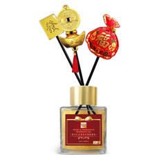 QUNDO 康朵 紅金香氛好運擴香瓶, 1件, 50ml, 花香
