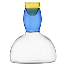 wvii 澄透原彩玻璃酒杯/醒酒器 撞藍色, 1個, 1.5L