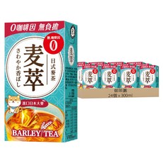 御茶園 麥萃無糖麥茶, 24個, 300ml