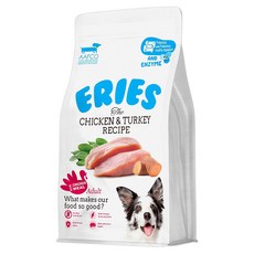 ERIES 伊瑞思 益生菌酵素成犬糧, 1kg, 1個, 雞肉佐火雞