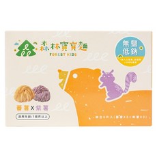 FOREST NOODLES 森林麵食 森林寶寶麵 蕃薯 3個 + 紫心蕃薯 3個 7個月以上, 40g, 1套