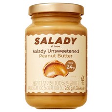 샐러디 무가당 100% 땅콩버터, 260g, 1개