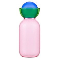 wvii 澄透原彩玻璃茶壺, 粉撞綠, 1個, 660ml