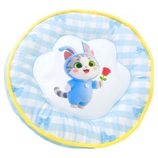 daysoy 寵物圓形塔特坐墊, 02 毛衣貓咪, 1個