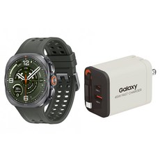 Samsung 三星 Galaxy Watch Ultra2 47mm LTE 附45W伸縮充電頭 顏色隨機, 鈦霧灰, 1.5吋, GPS+Cellular