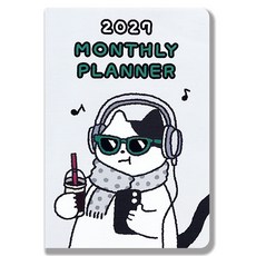 아르디움 2027 먼슬리 플래너 17개월형, 놀러온 고양이, 1개