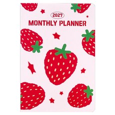 아르디움 2027 먼슬리 플래너 17개월형, 스트로베리, 1개