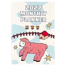 아르디움 2027 먼슬리 플래너 17개월형, 리틀 핑크 램, 1개