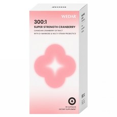 WEDAR 薇達 300倍淨萃蔓越莓益生菌膠囊, 1個, 30顆