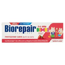 Biorepair 貝利達 草莓兒童款牙膏 0~6歲, 1個, 50ml