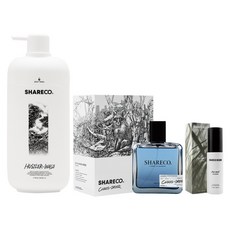 SHARECO 品牌明星組 無序香水 + 菸草香沐浴膠 + 去味空間噴霧, 1組