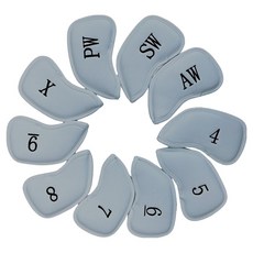 Callaway 卡拉威 磁吸式鐵桿頭套 10件組 C99973, 灰色, 1個