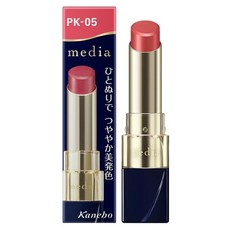 media 媚點 台灣公司貨 水灩光唇膏 PK05, 粉色, 1個