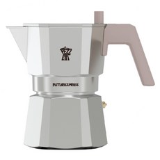PEZZETTI Futurexpress 義式摩卡壺, 淺藕銀 3杯, 1個