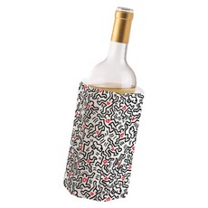vacu vin Keith Haring軟性保冷冰桶 白色, 1個, 1L